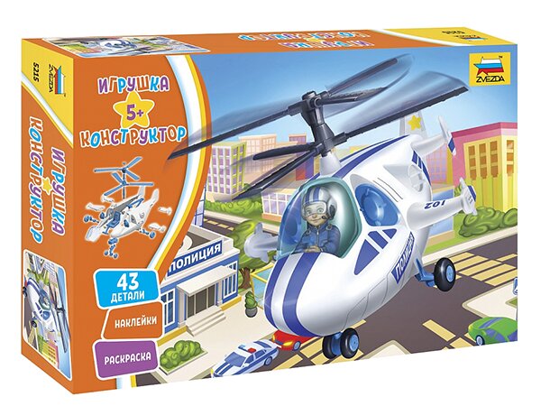 модель Игрушка-конструктор - Полицейский вертолет